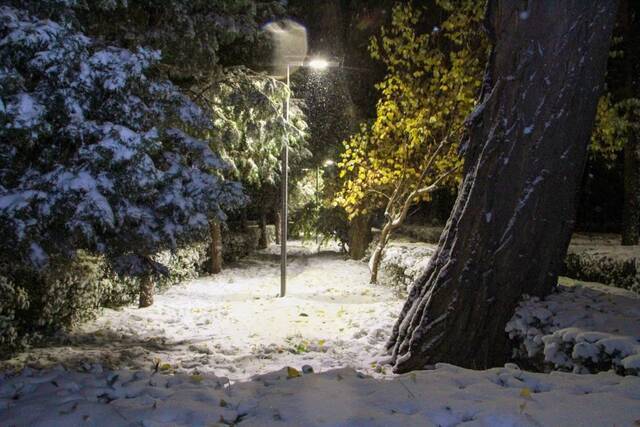 惊艳！北科的初雪！