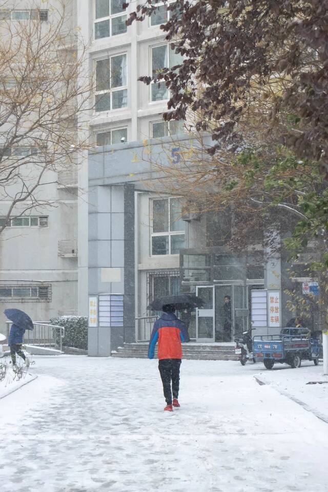 惊艳！北科的初雪！