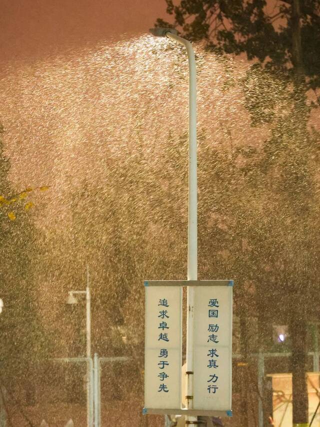 惊艳！北科的初雪！