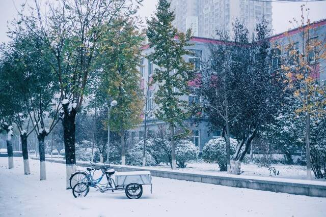 惊艳！北科的初雪！