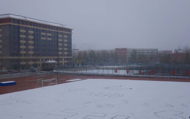 杏林初雪，在北中医与第一场雪相遇