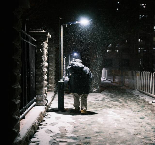 杏林初雪，在北中医与第一场雪相遇