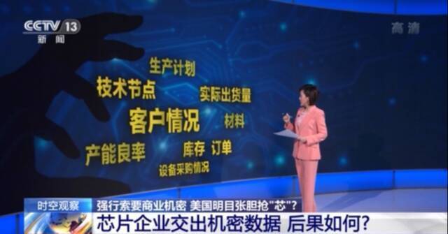 美国明目张胆抢芯！企业交出机密数据 后果如何？