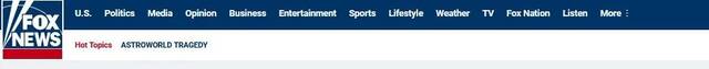 福克斯新闻报道截图
