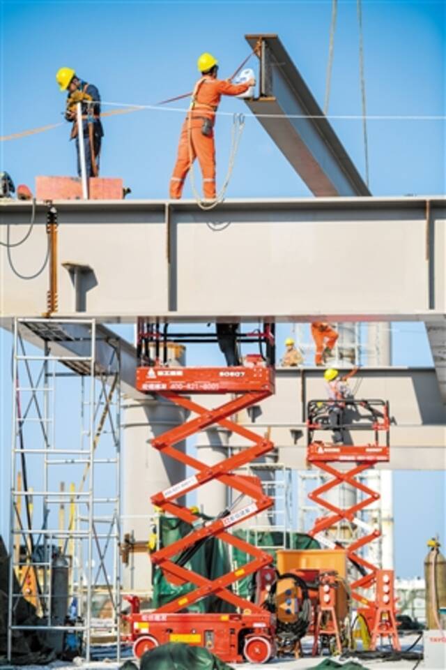 海口新海枢纽 主体建设成形