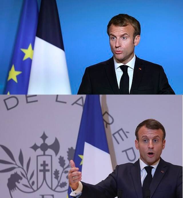 法国国旗颜色修改前后对比图
