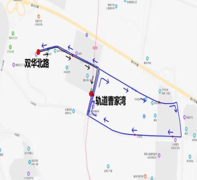 3508路线路走向示意图北部公交供图