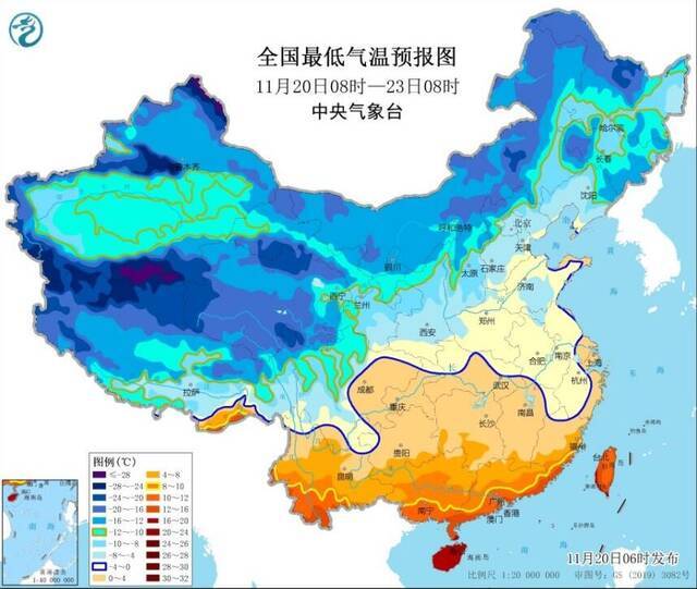 我国将有一次大风降温过程：大部地区气温将下降6～10℃