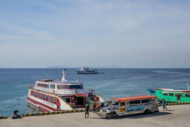 11月18日在菲律宾马比尼拍摄的码头。（乌马利摄）