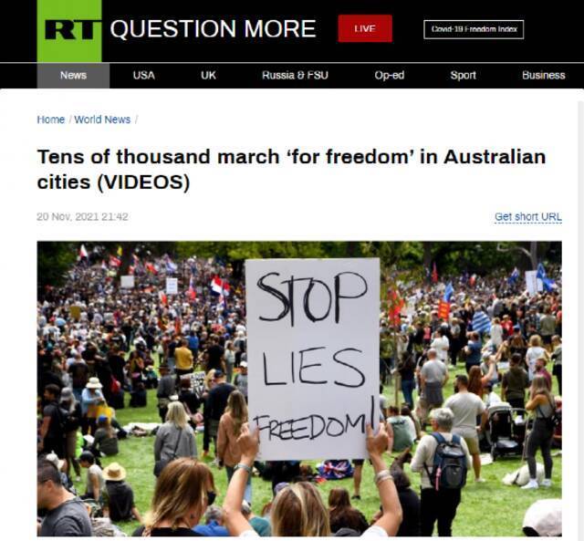 乱了！澳大利亚十万人示威