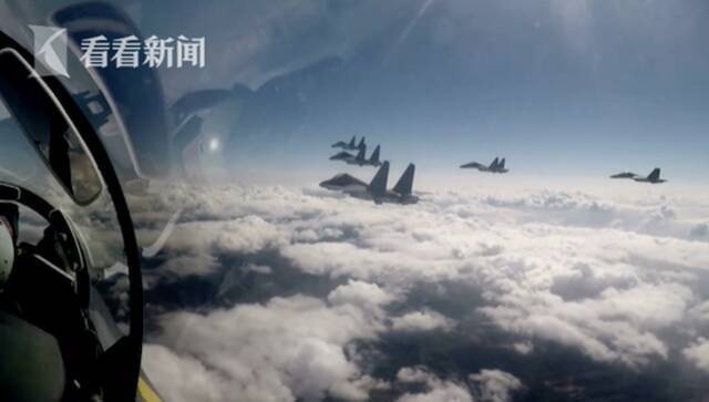 9架次解放军军机今日绕飞台湾 霸气回怼台军广播
