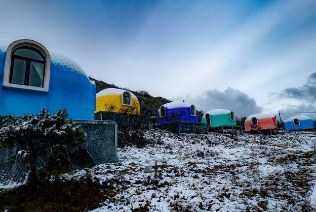 雪中的南天湖丰都县委宣传部供图