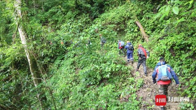 云南哀牢山遇难者遗体转运出山：当晚下了冰雹，救援队有人累倒山上