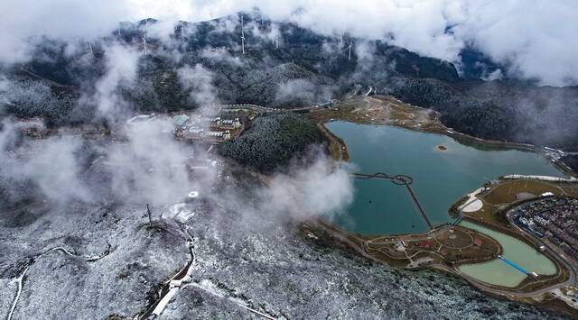 冬季的南天湖披上白色外衣丰都县委宣传部供图