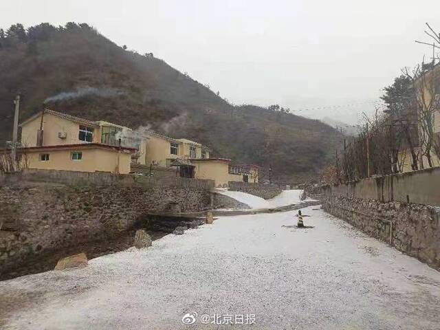 北京怀柔又下雪了