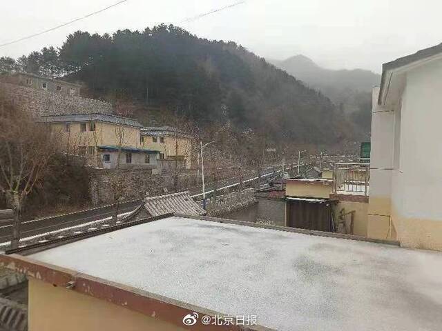 北京怀柔又下雪了