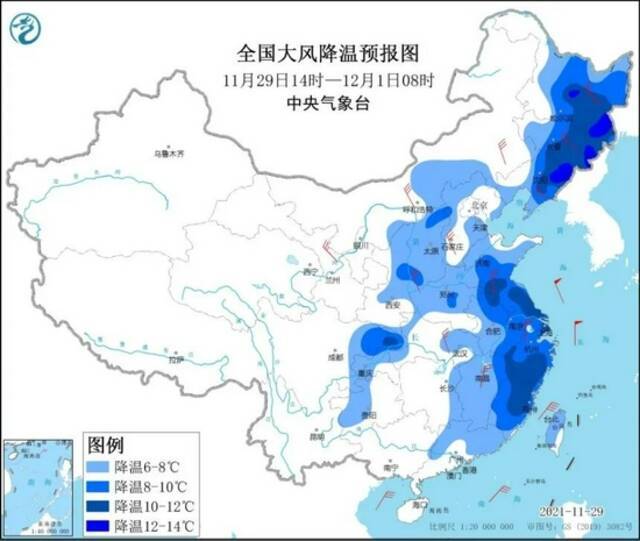 寒潮黄色预警！辽宁局部暴雪，沈阳发布城市除雪预警令！