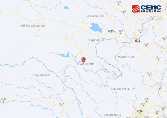 青海果洛州玛沁县发生3.5级地震