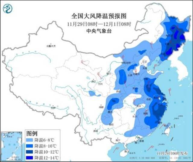 冷空气发力0℃线继续南压 东北局地或有大暴雪