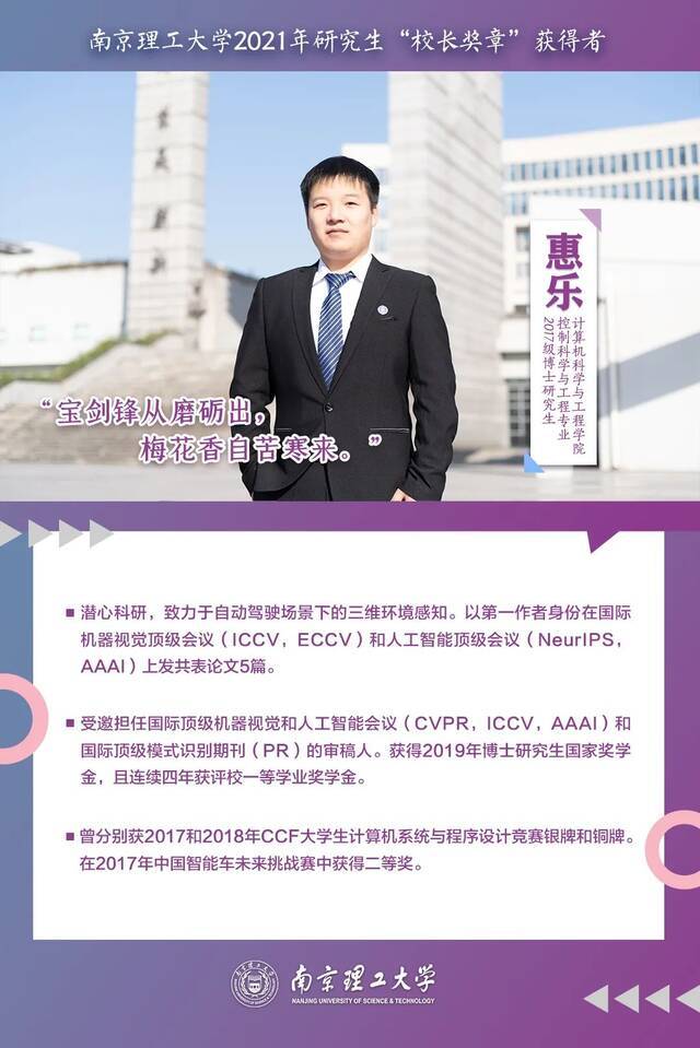 青春榜样！他们是南京理工大学2021年“校长奖章”获得者！