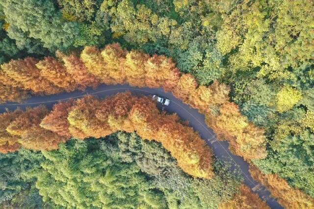 照母山沿山公路蓝天摄