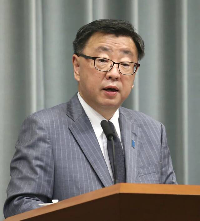 资料图：日本内阁官房长官松野博一。图/IC photo