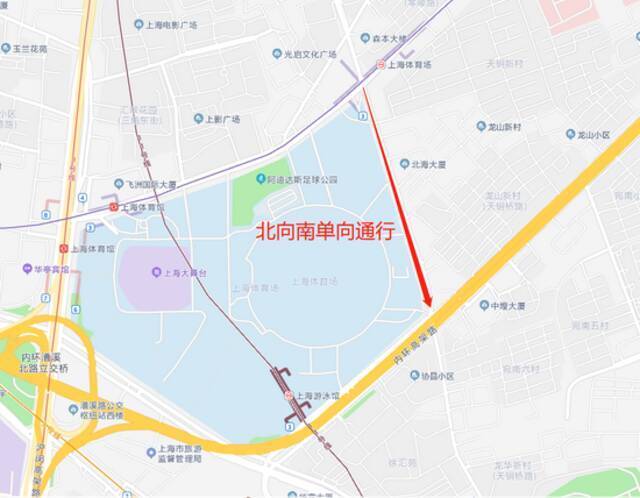 上海警方提示：12月11日起，天钥桥路（零陵路-中山南二路）调整为单行道