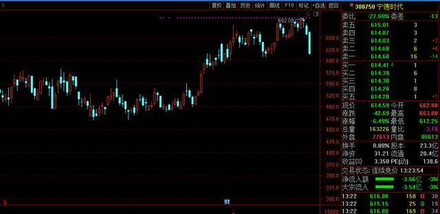 宁德时代放量大跌超6% 2天累跌10% “宁王”见顶了吗？