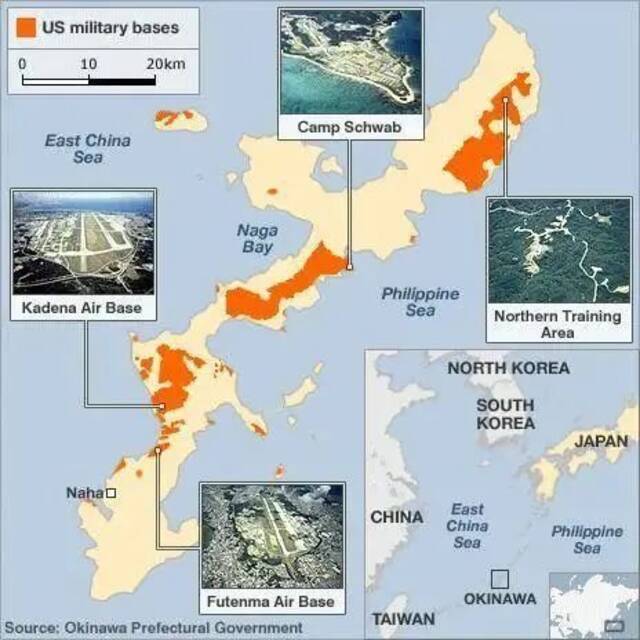 日本国内有诸多美军基地