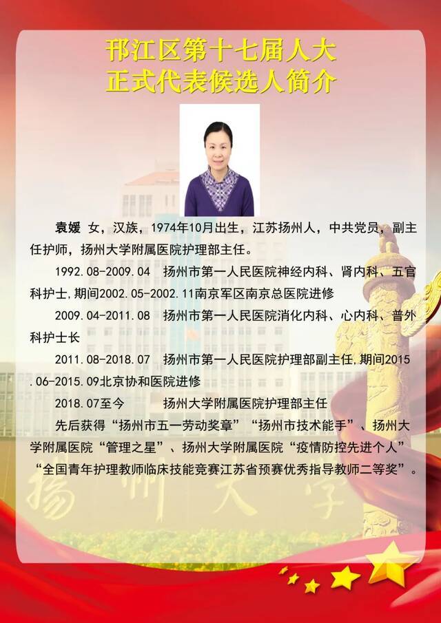 大放送！我校各选区邗江区人大代表正式候选人新鲜出炉~