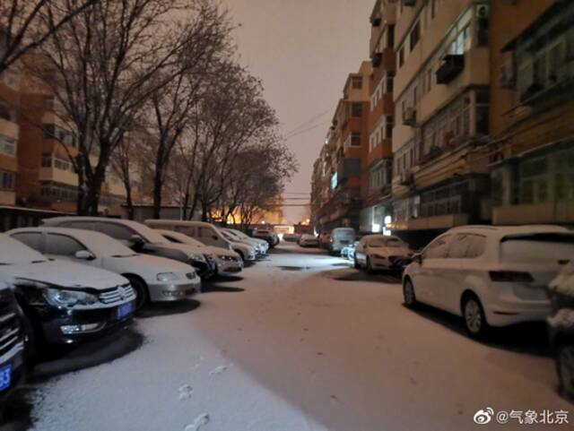 雪景照片来了！北京出现雨雪天气，最低气温零下1℃