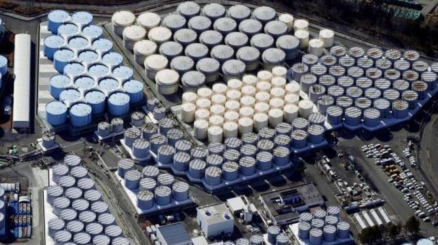 2月13日，日本福岛第一核电站核污水储水罐。
