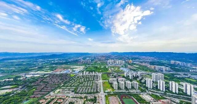 俯瞰高新区图：重庆高新区