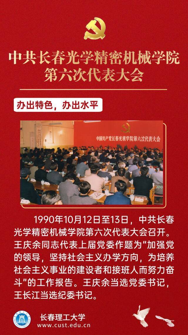 喜迎党代会  那些光辉岁月——长春理工大学历届党代会回眸