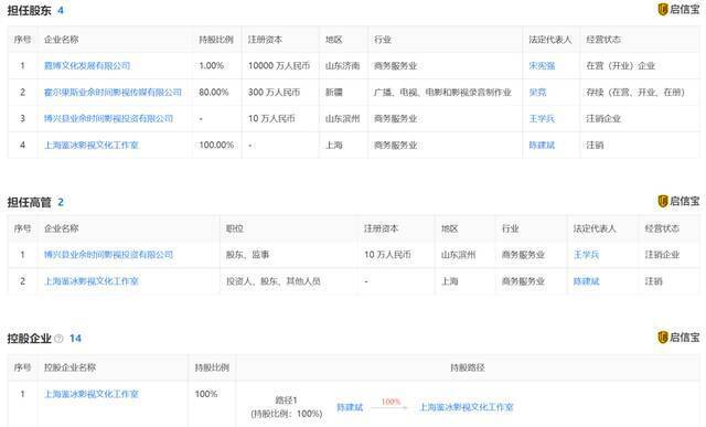 许晴、陈建斌、蒋勤勤等多位明星参股的公司成被执行人，执行标的3980万元