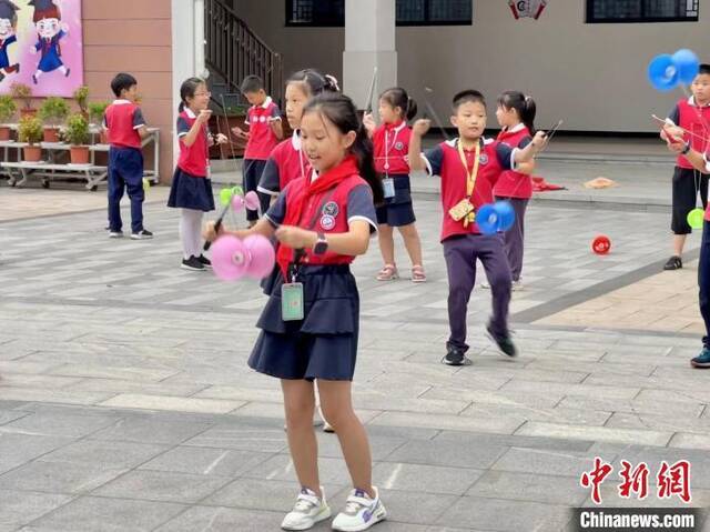 杭州一所小学开展的课后服务。童笑雨摄