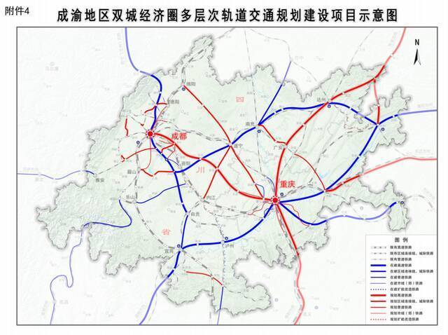 轨道交通总规模>1万公里！2025年，成渝双核“1小时通达”