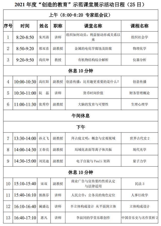 倒计时  东北师范大学2021年度“创造的教育”示范课堂展示活动即将开展