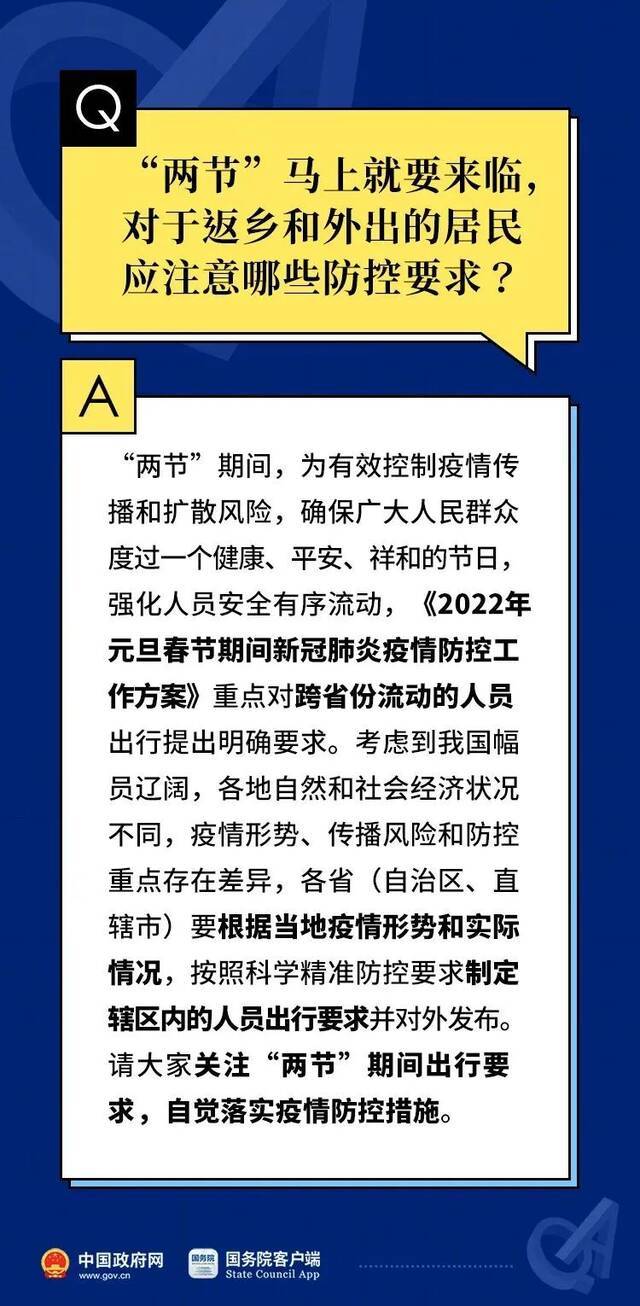 元旦春节期间应注意哪些防控要求？来看10问10答！