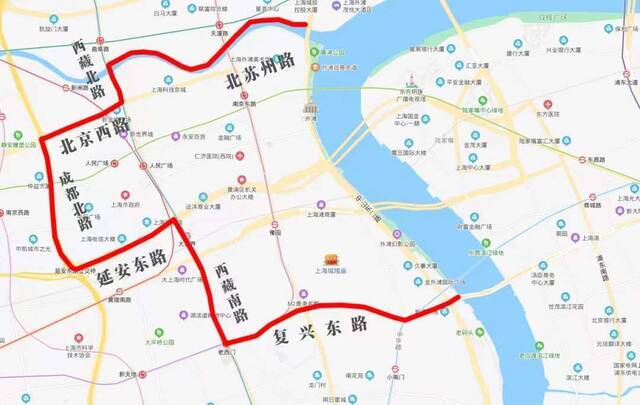 交通管制图示上海警方供图