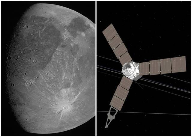 NASA木星探测器朱诺号飞越木卫三收集磁层数据