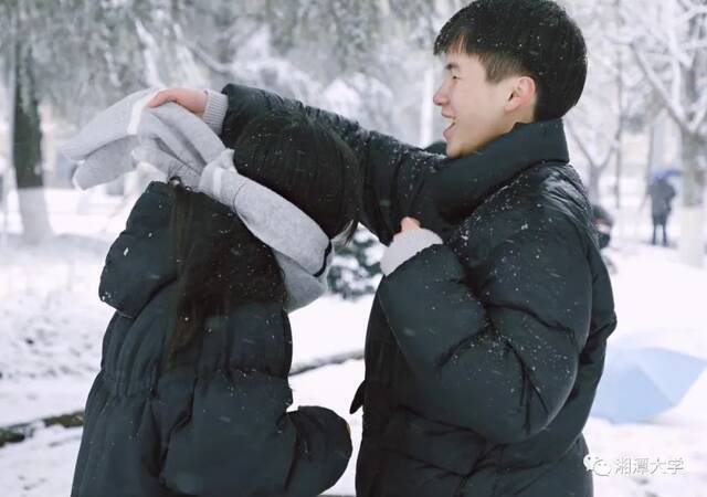 这样的湘大“雪”子，一整个爱住！