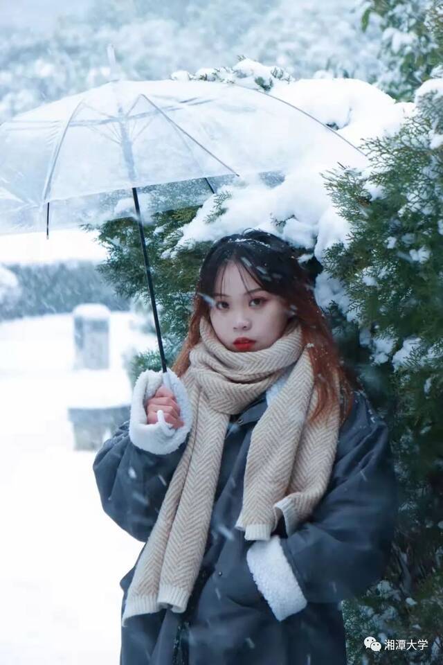 这样的湘大“雪”子，一整个爱住！