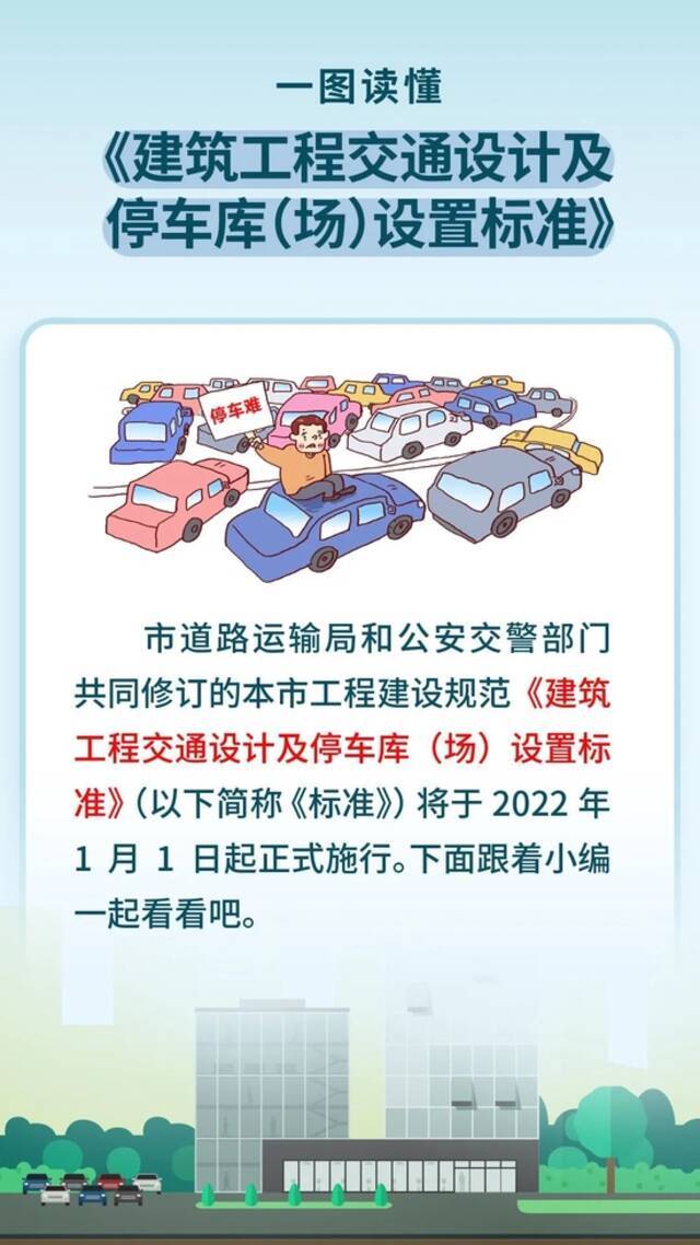 上海新建建筑需配建多少停车位？这份文件出炉！