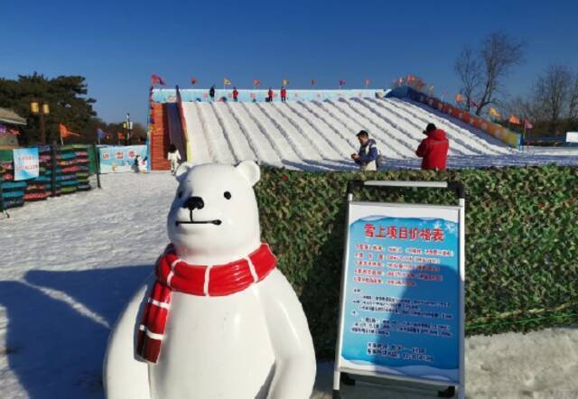 圆明园首设雪场，将于元旦开放