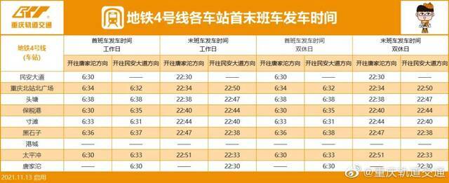 轨道交通最新时刻表出炉！部分末班车发车延至23点