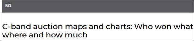 美国通讯行业信息网站“Light Reading”关于5G竞标的报道