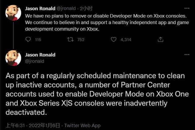 部分Xbox开发者账户被意外禁用，微软：不是为了打压模拟器游戏