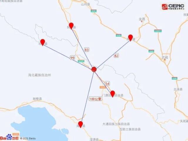 青海海北州门源县发生6.9级地震，西北多地震感强烈
