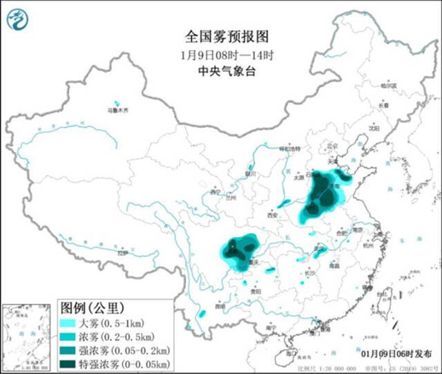 大雾黄色预警！河北山东等部分地区能见度不足200米